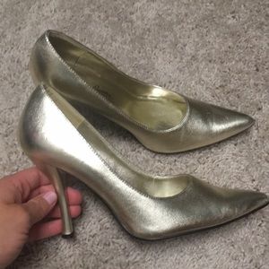 Charlotte Russe gold heels